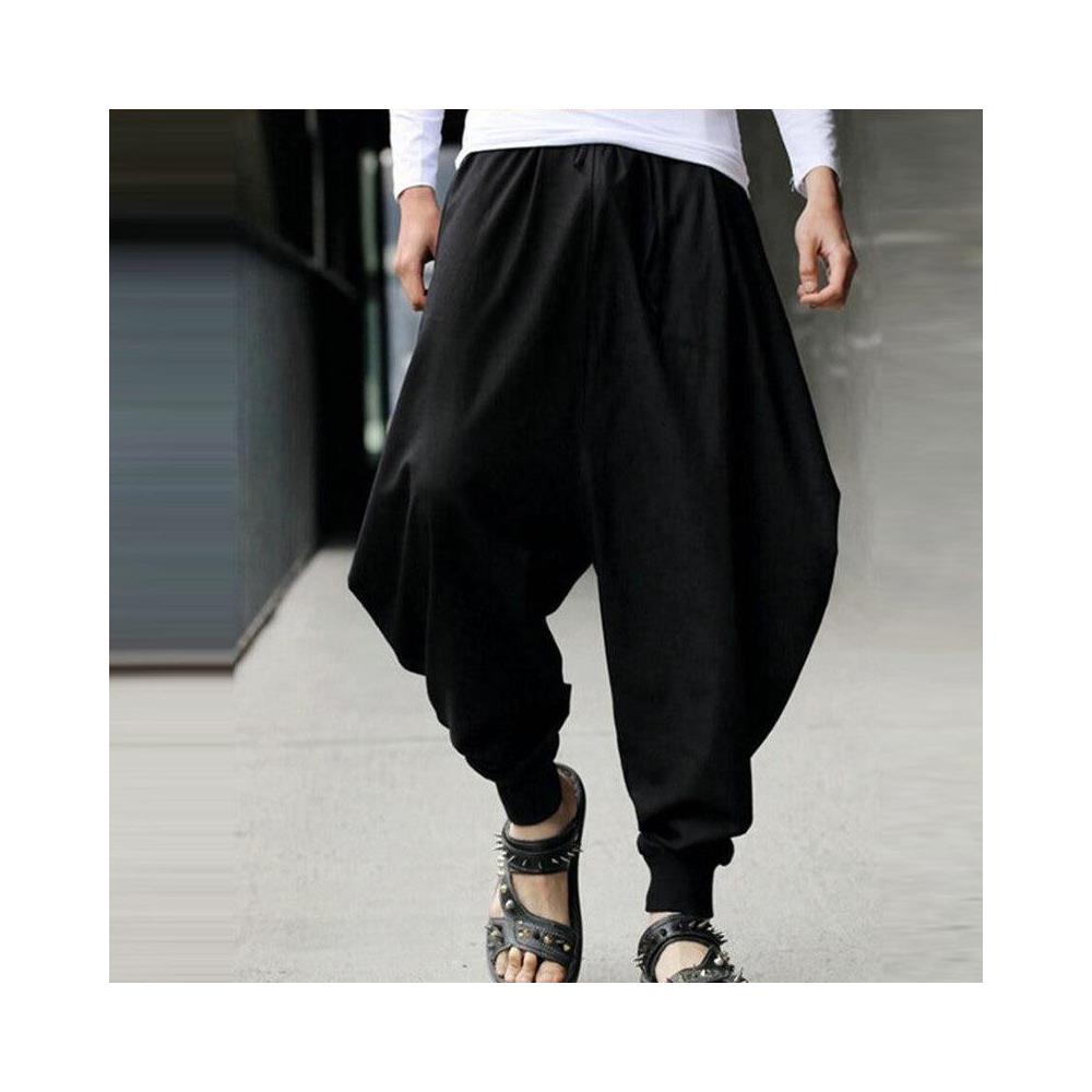 SLOWMOOSE - Pantaloni Harem Estivi Larghi [ nero / Xl] - ePRICE
