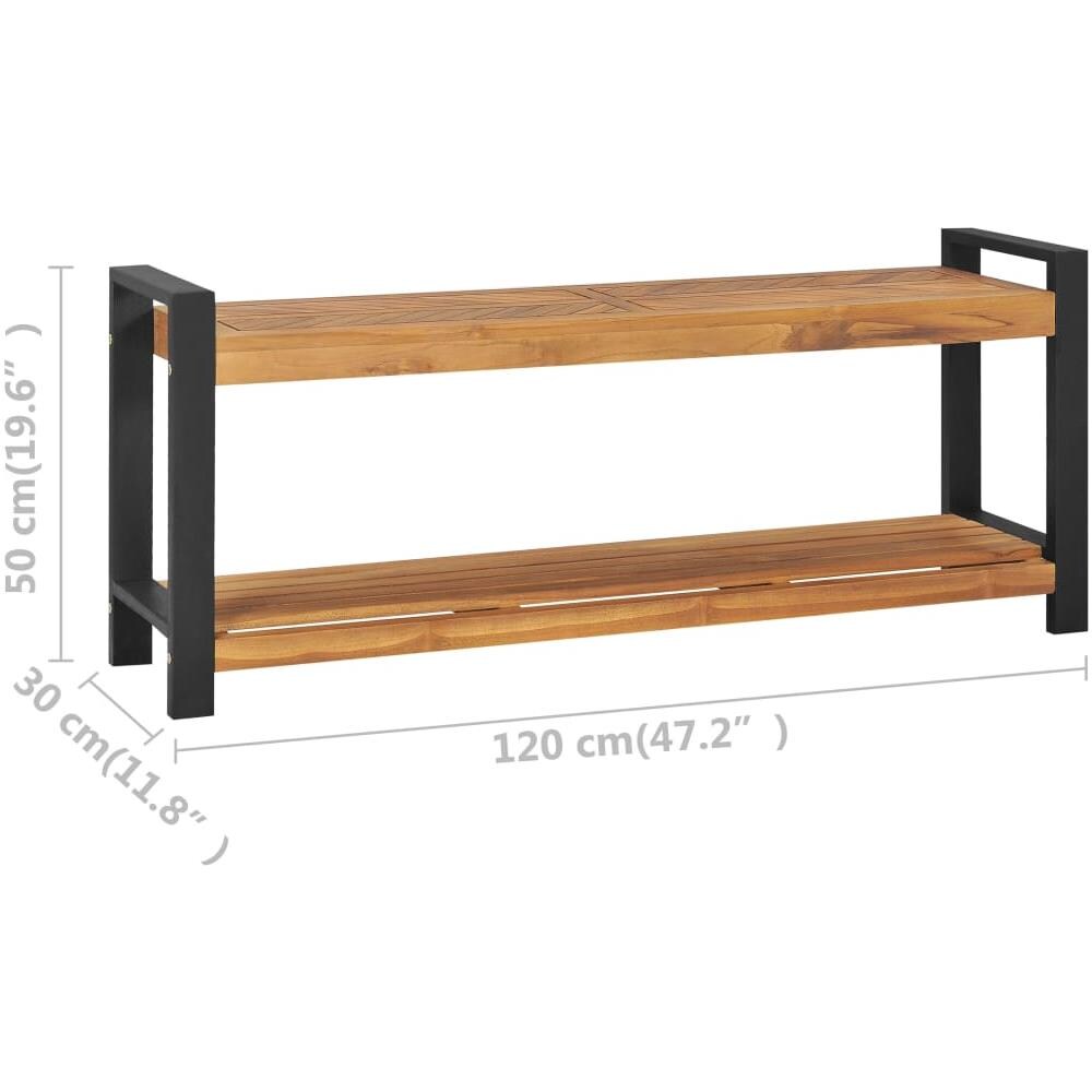 Panca 120 Cm In Legno Massello Di Teak - Foto 7