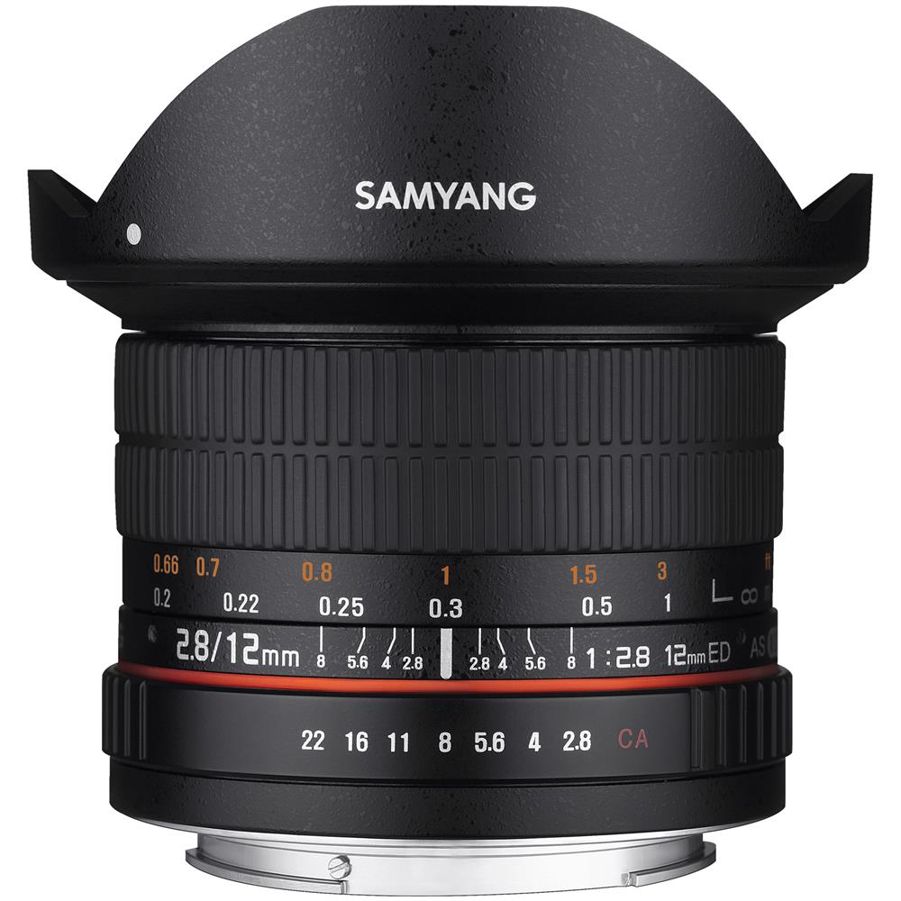 12mm F2.8 ED AS NCS, SLR, 12/8, 1,200 cm, Nero, 7,730 cm, 9,750 cm - Foto 1