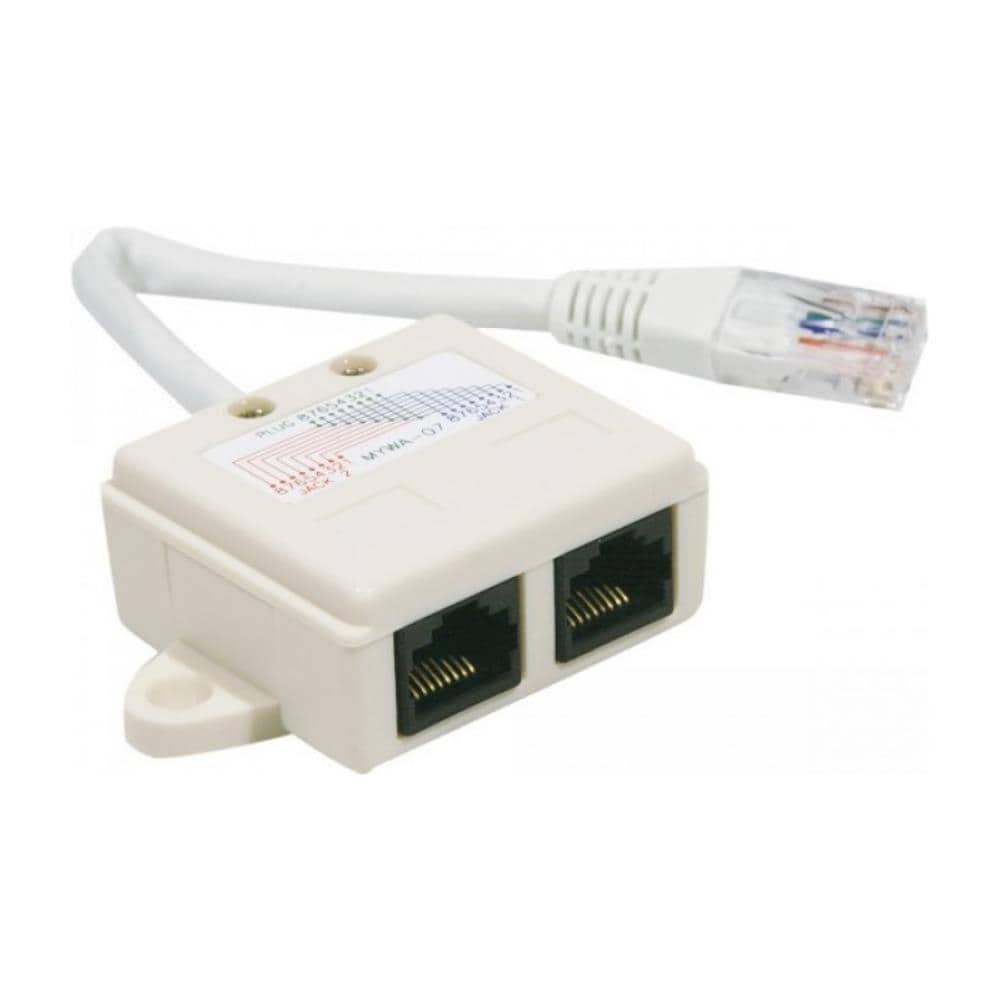 252470 RJ-45 2x RJ-45 Bianco cavo di interfaccia e adattatore - Foto 1