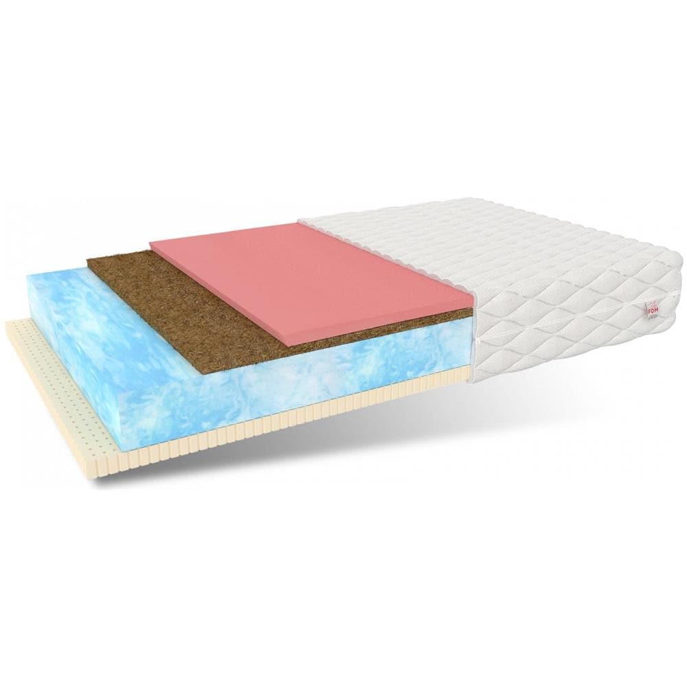 Materasso In Schiuma Ergo 90 X 200 - H2 Medio / H4 Rigido - Bio Foam, Lattice, Cocco, Visco - Foto 1