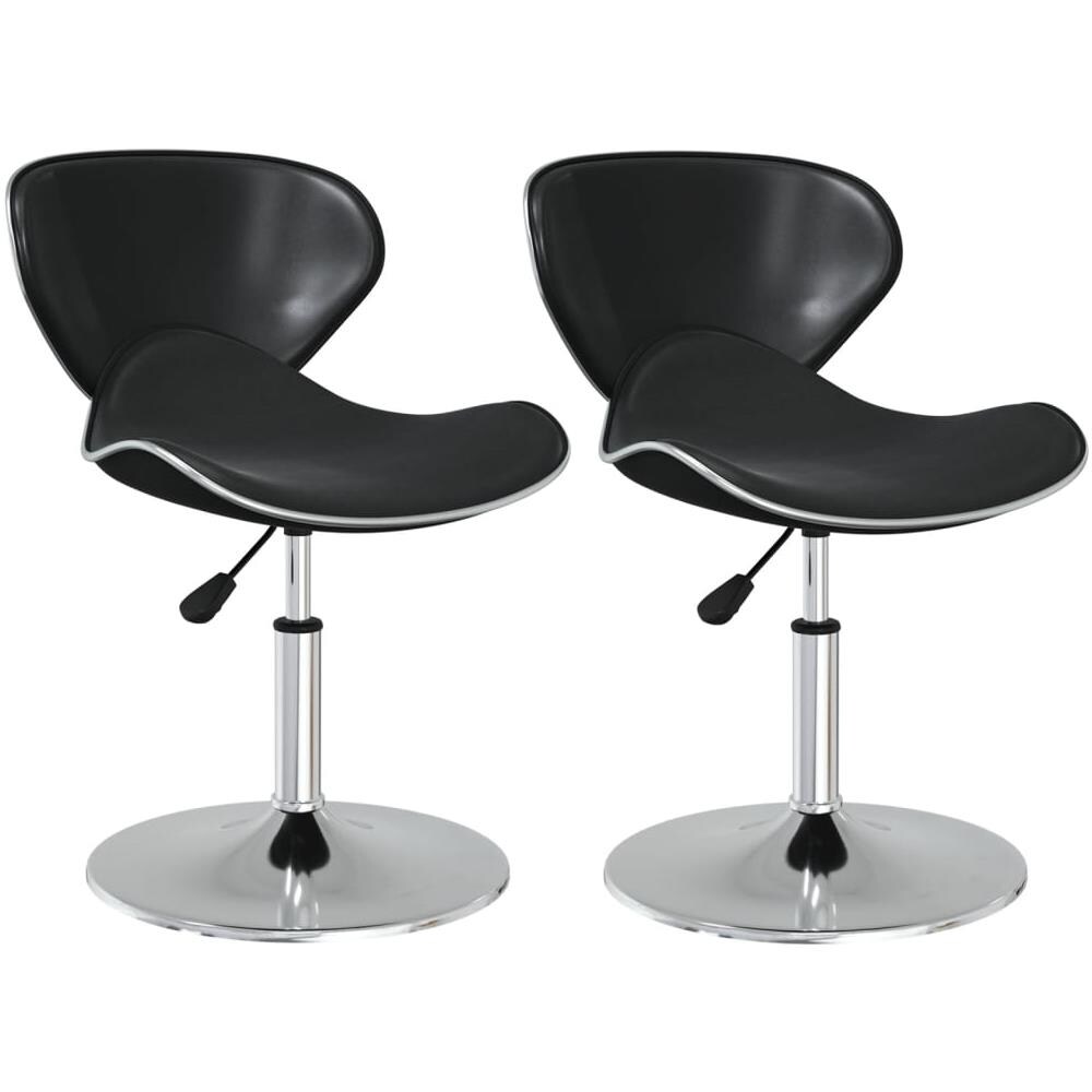 Sedie Da Pranzo 2 Pz Nere In Similpelle - Foto 2