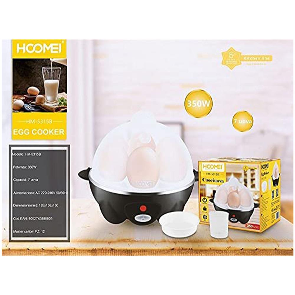 Cuoci Uova Elettrico 7 Uova Bollitore 360w Cuociuova Sode Cucina Hoomei - Foto 1