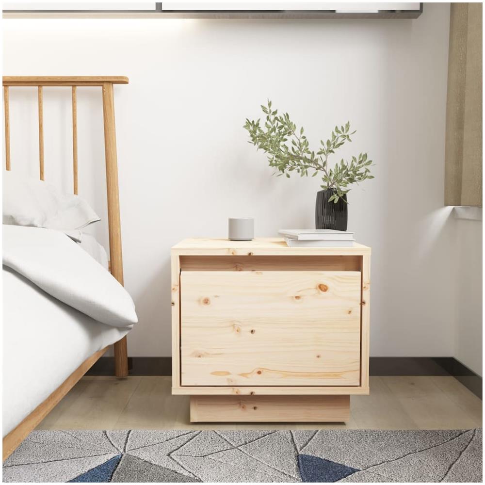 Comodini 2 Pz 35x34x32 Cm In Legno Massello Di Pino - Foto 3