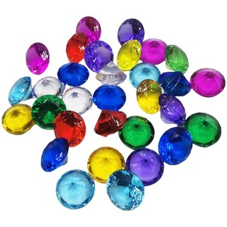100 Pezzi Diamanti Sintetici Acrilici Blu - Gemme Per Decorazioni, Centrotavola, Riempitivi Vaso, Artigianato, Matrimoni