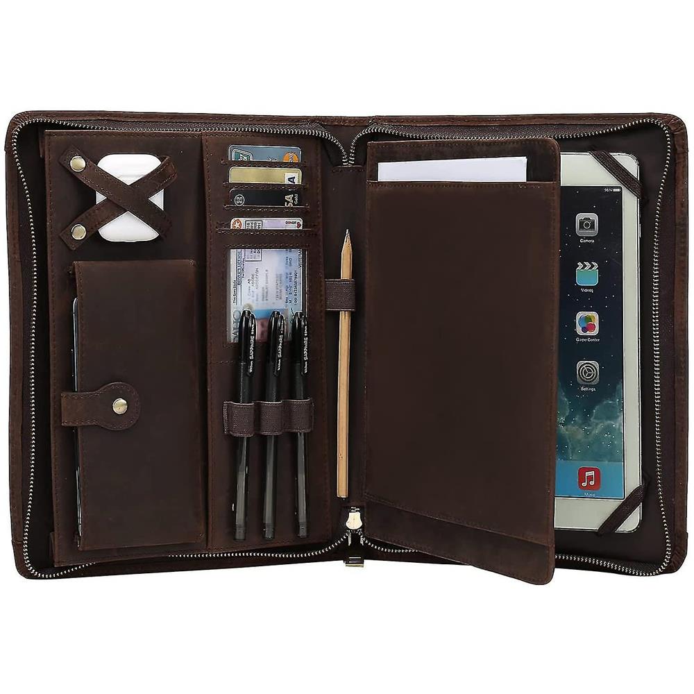 Ztotop Cover Per IPad 9/8/7 Gen 10.2'' – Custodia In Pelle Con Tasca E Cinturino – Auto Sleep/Wake – Denim Nero