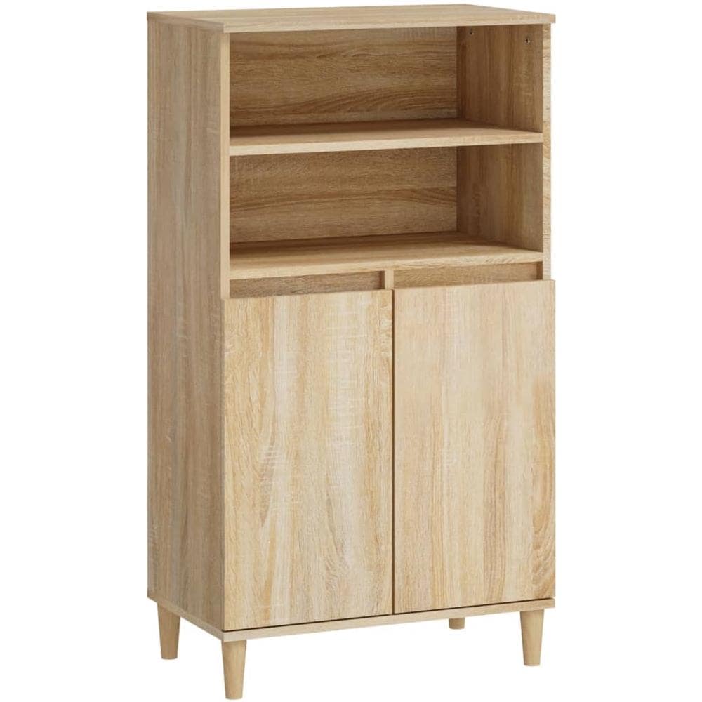 Credenza Rovere Sonoma 60x36x110 Cm In Legno Multistrato - Foto 2