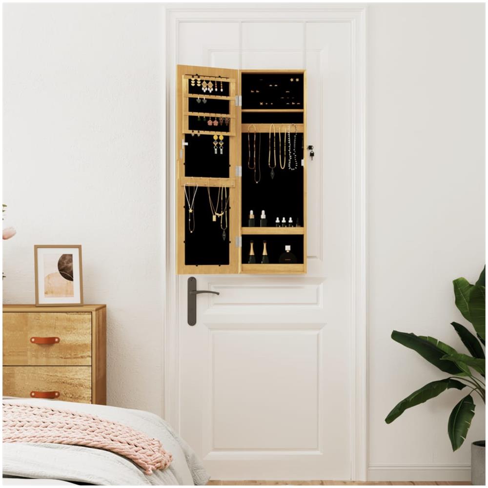 Armadio Portagioie Con Specchio A Muro 30x8,5x90 Cm - Foto 3