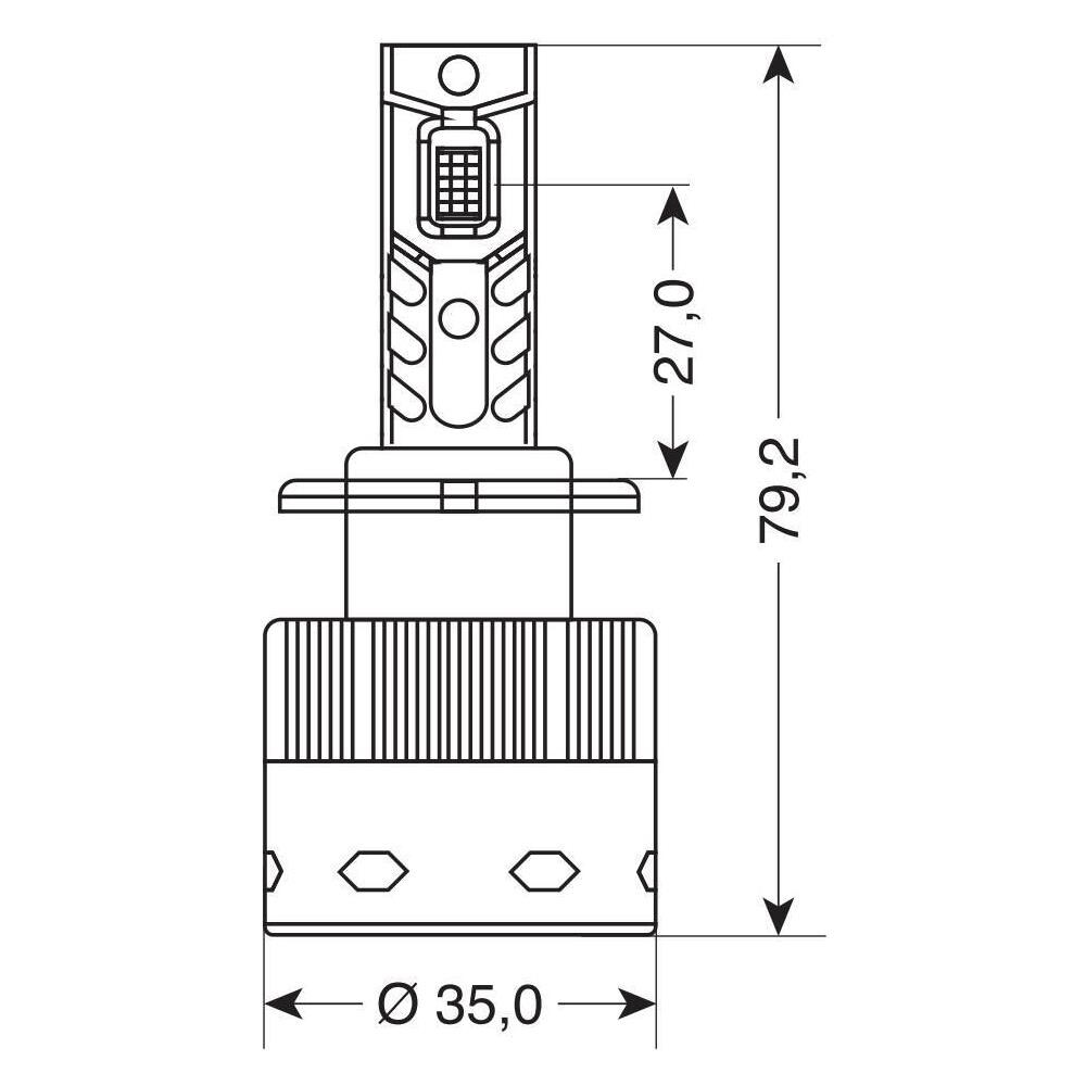 12-24v de A Led Per Conversione Fari Xenon - (d4s-d4r) - 35w - 2 Pz - Scatola - Foto 3