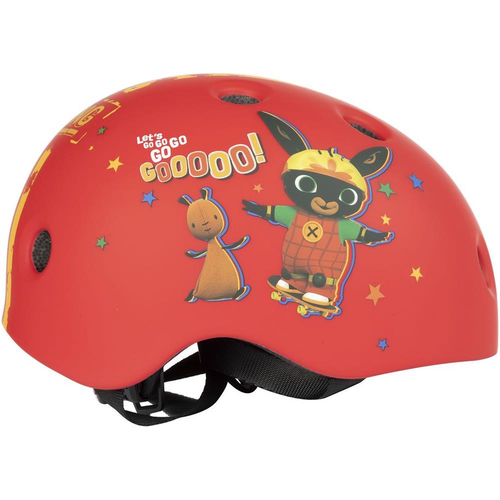 Casco Street Ciclo-skateboard Bambino Coniglietto Bing Bici Bicicletta (taglia S) 48 -52 Cm Protezione Rosso - Foto 1
