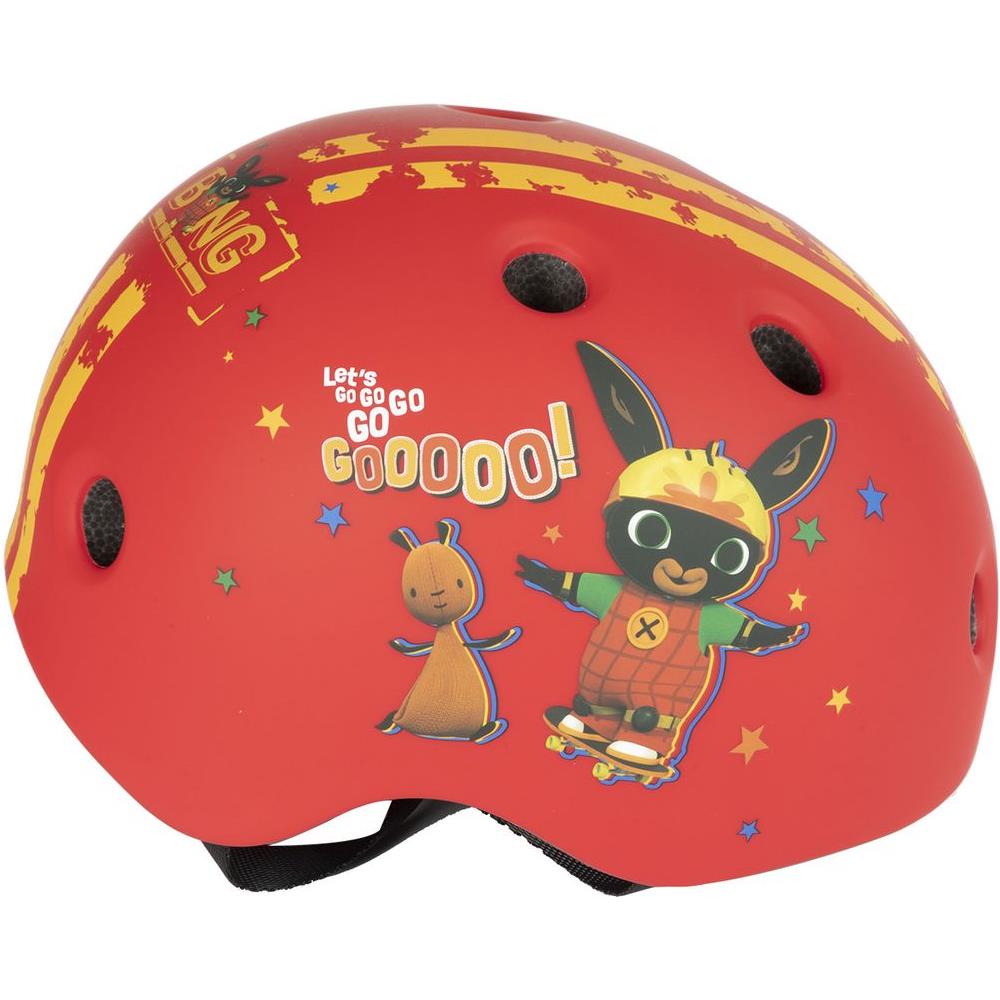 Casco Street Ciclo-skateboard Bambino Coniglietto Bing Bici Bicicletta (taglia S) 48 -52 Cm Protezione Rosso - Foto 2