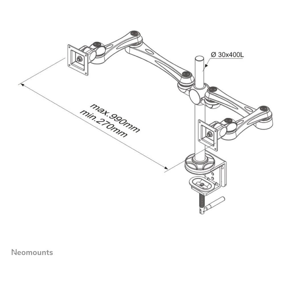 FPMA-D930D Supporto da Scrivania per Doppio monitor - Foto 3
