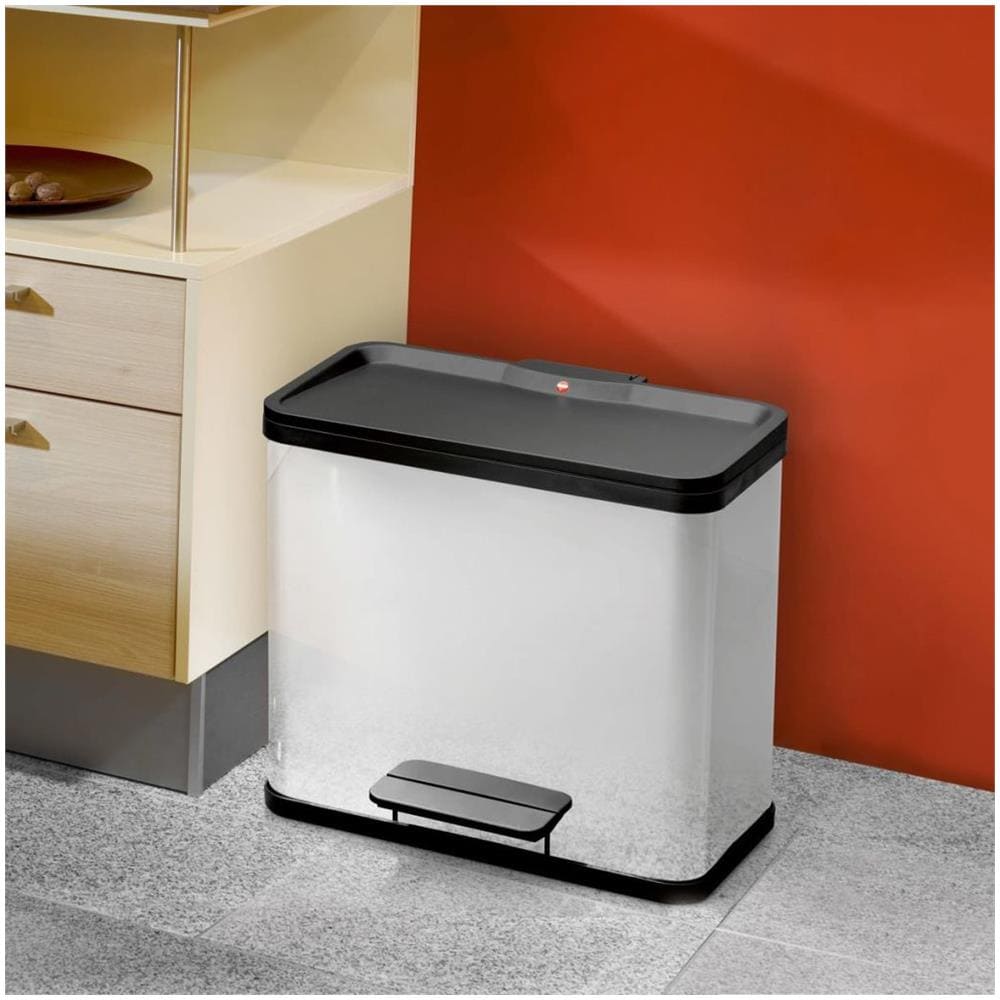 Pattumiera A Pedale Oko Duo Plus L 17 L+9 L Acciaio Inox 0630-200 - Foto 2