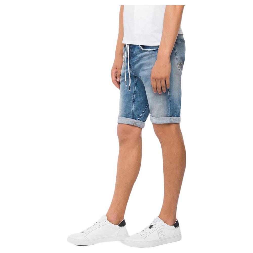 Pantaloni Replay 12 Oz Deep Blue Power Stretch Abbigliamento Uomo 28 - Foto 3