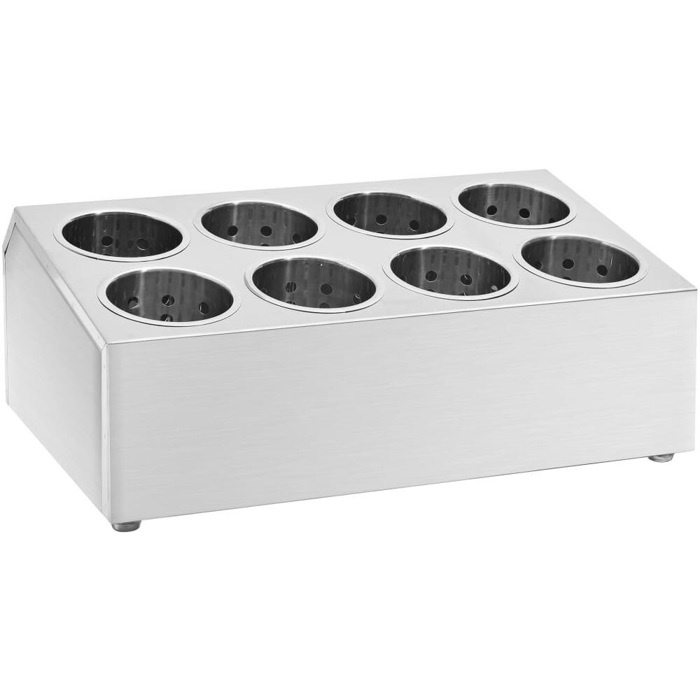 Portaposate Con 8 Inserti Rettangolare In Acciaio Inox - Foto 2