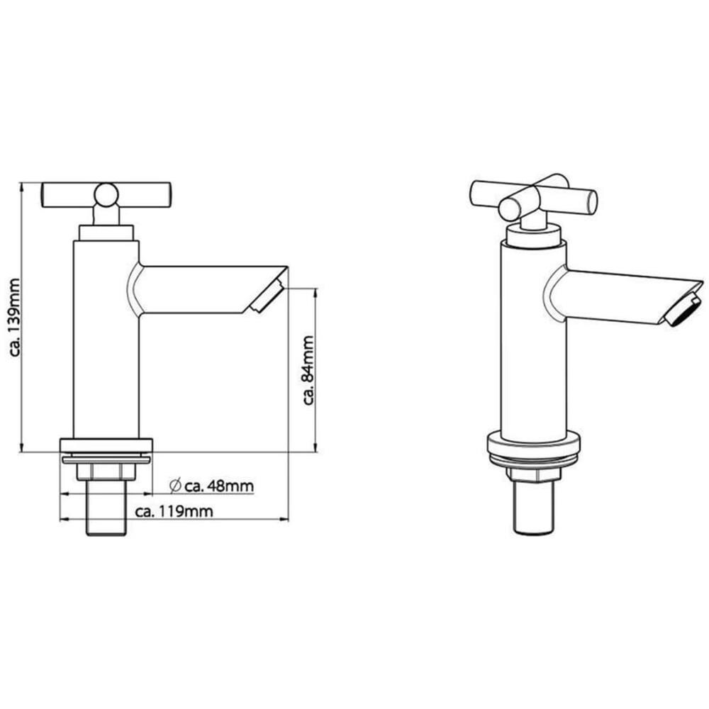Rubinetto a Colonna per Acqua Fredda MATAO Cromato - Foto 5