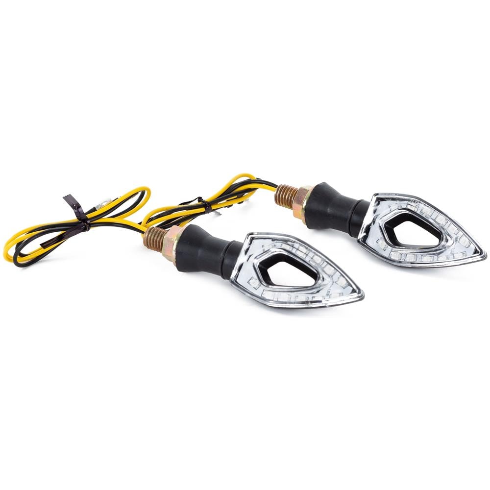 Design Unico Indicatori Frecce Segnalatori Direzione Moto A-pro 12v Nero - Foto 1