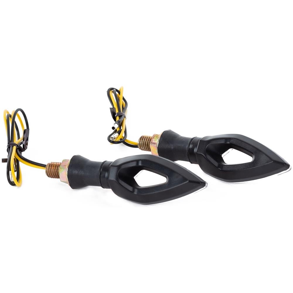 Design Unico Indicatori Frecce Segnalatori Direzione Moto A-pro 12v Nero - Foto 2