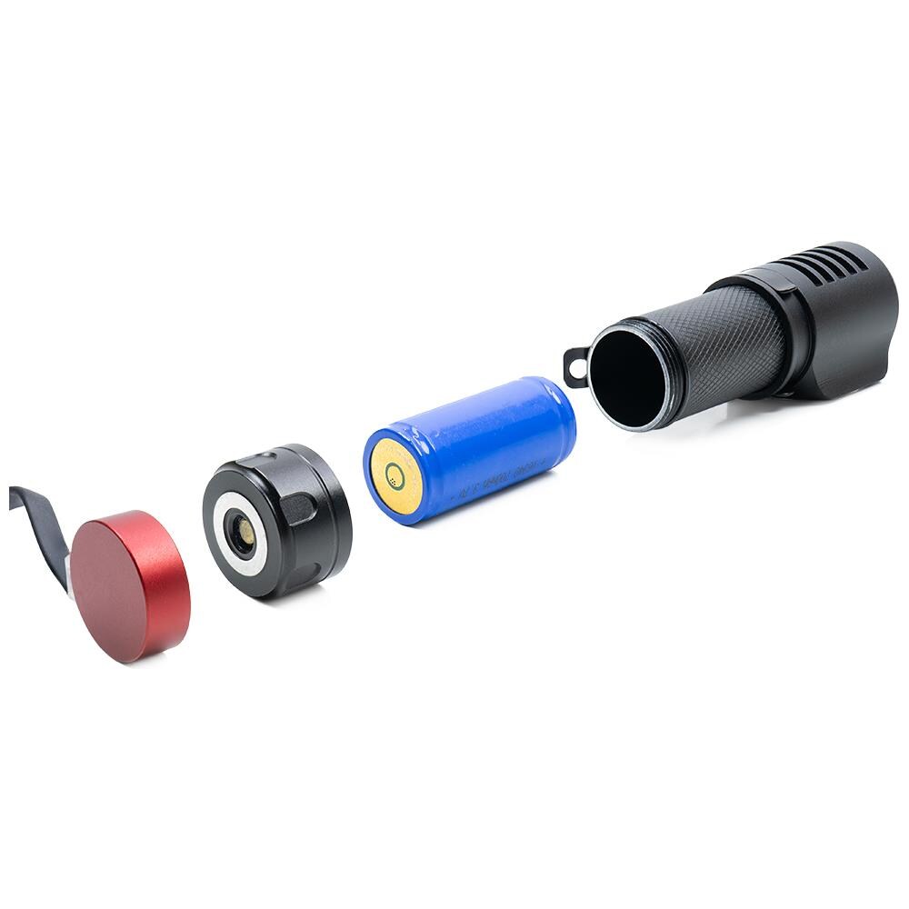 Lanterna Frontale Adventure F75 Con 6w, Led Da 600 Lm, Alluminio, Con Batteria E Caricatore Magnetico Usb - Foto 2