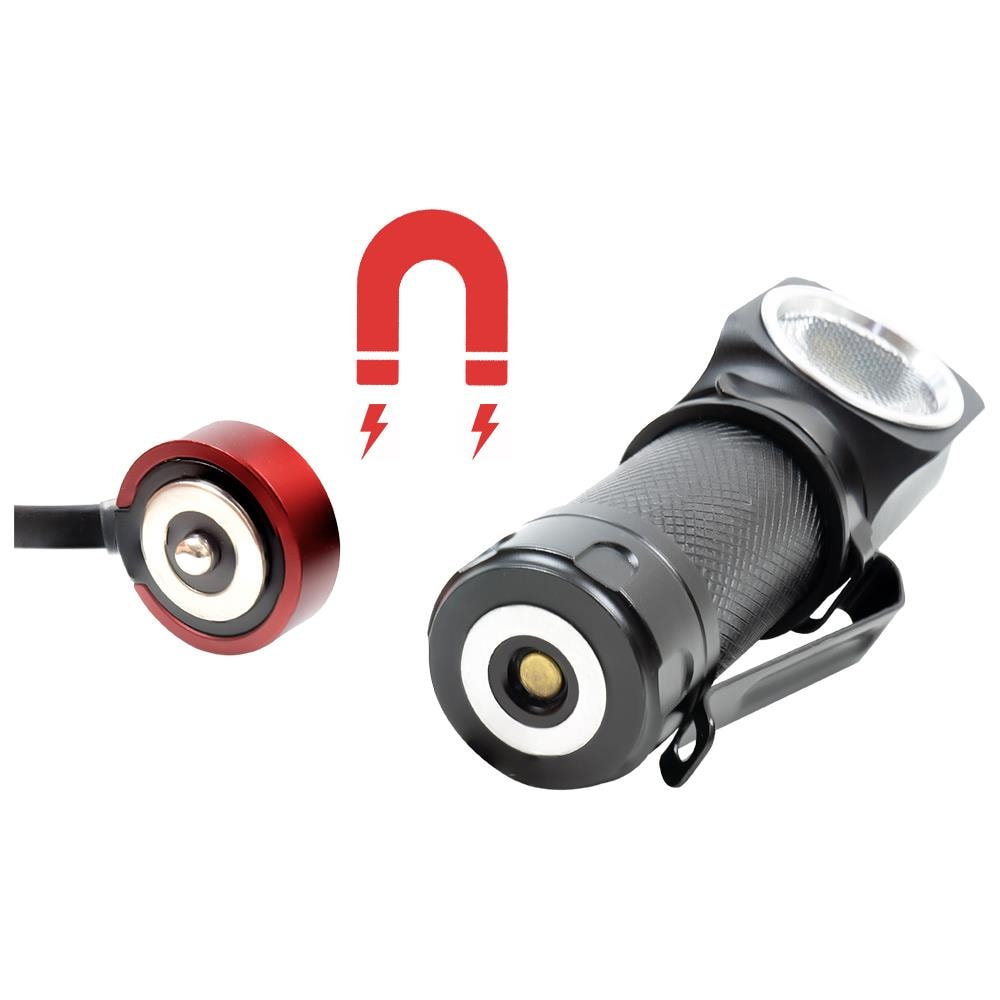 Lanterna Frontale Adventure F75 Con 6w, Led Da 600 Lm, Alluminio, Con Batteria E Caricatore Magnetico Usb - Foto 6