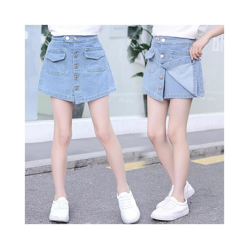 SLOWMOOSE - Gonna Di Jeans Per Ragazze - Pantaloncini Da Adolescente Casual  Alla Moda [ xfxz-a / 6] - ePRICE