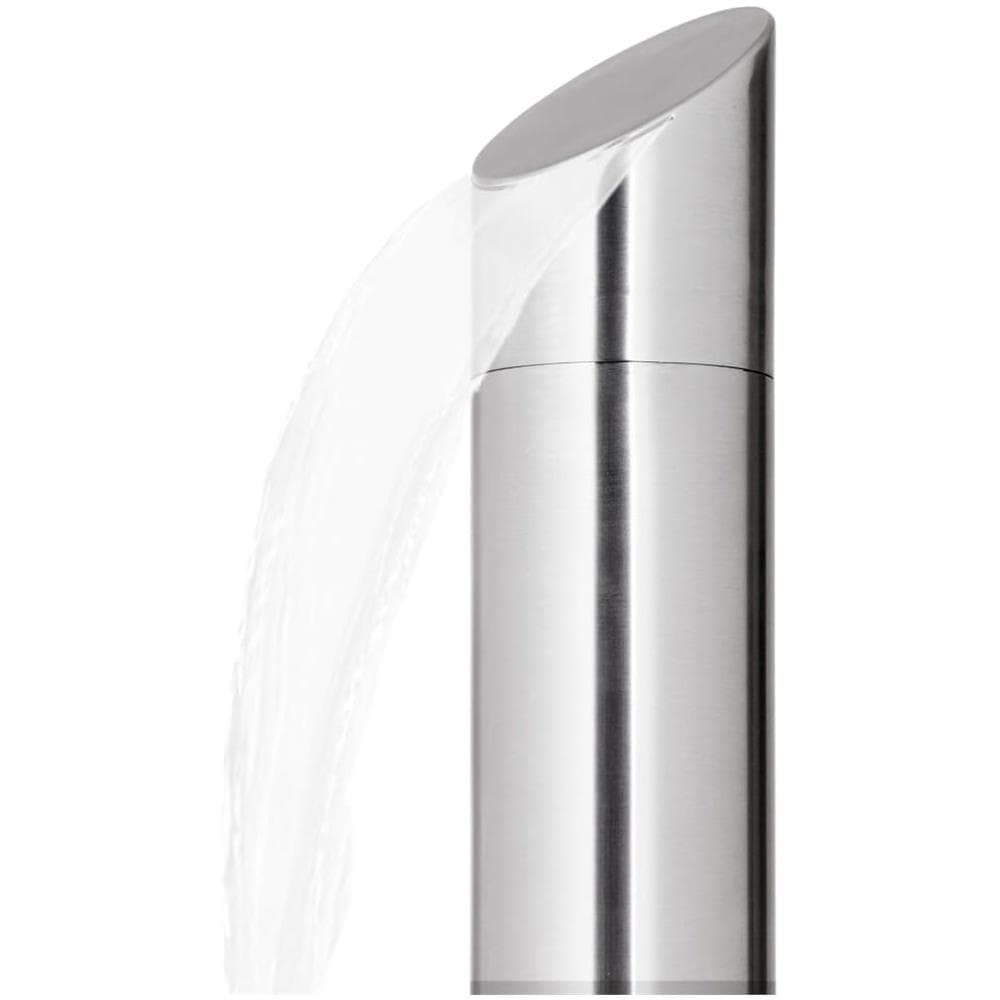 Doccia Da Giardino Con Base Grigia 225 Cm In Acciaio Inox - Foto 3