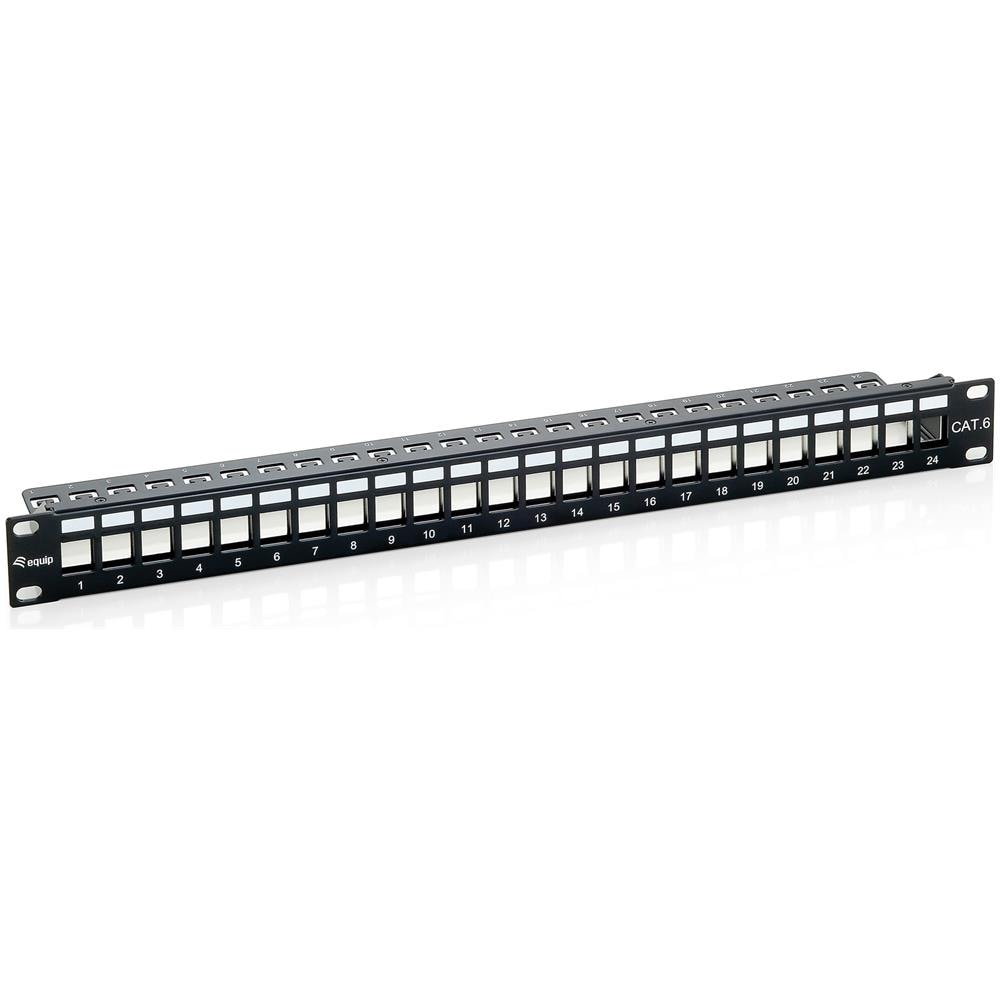 Cat. 6a Keystone Patch Panel, shielded, black, Cat. 6a - Foto 2