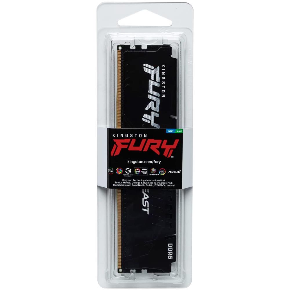 Memoria DIMM FURY Beast 16 GB (1 x 16 GB) DDR5 5600 MHz CL40 Colore Nero - Foto 4