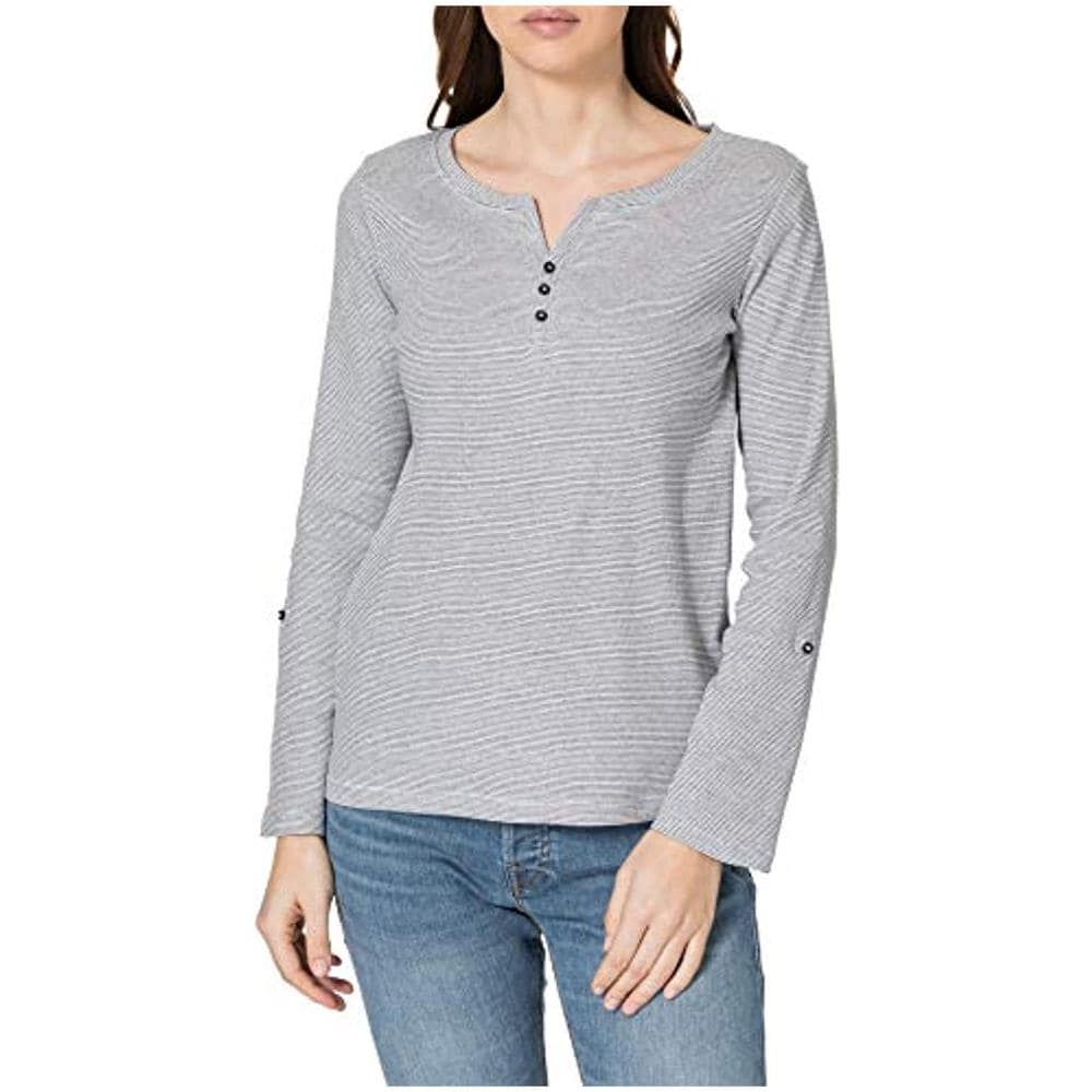 Henley Striped 1024036 T-shirt, 26053 - Offwhite Navy Small, Xs Donna - Foto 1