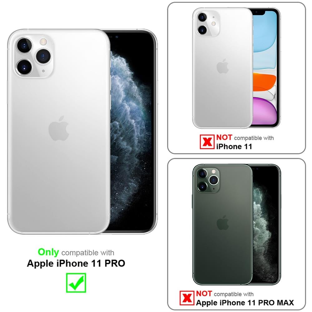 Custodia Compatibile Con Apple Iphone 11 Pro In Trasparente Con Glitter - Coperchio Protettivo In Silicone Tpu Flessibile Con Glitter Scintillanti - Foto 2