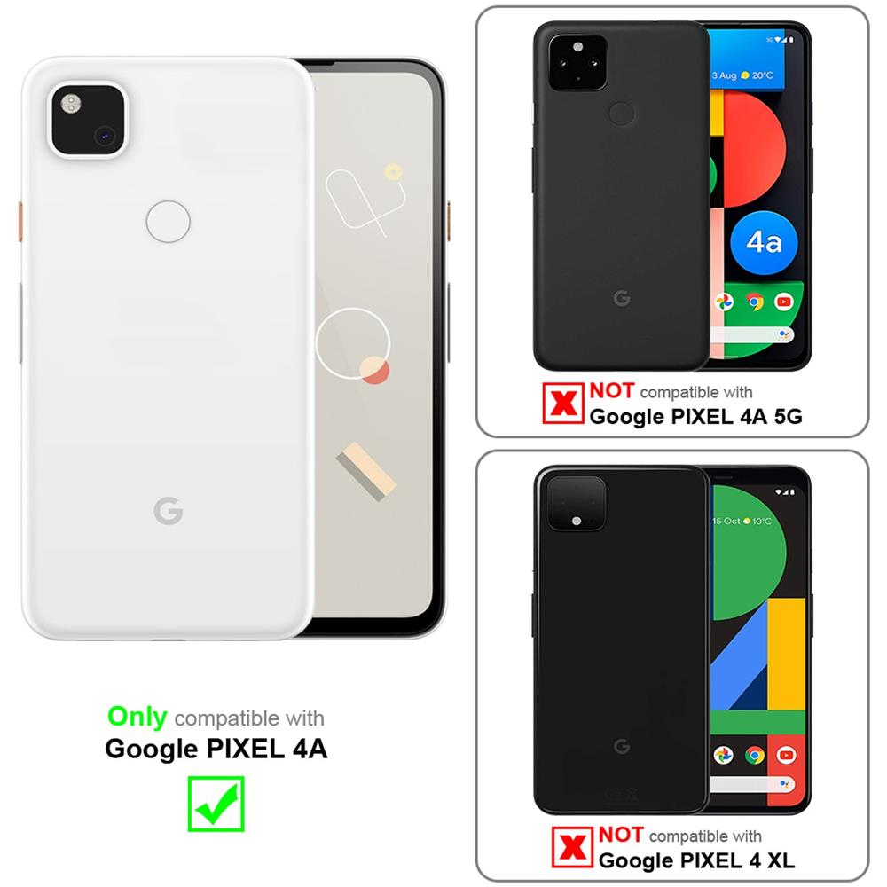 Custodia Compatibile Con Google Pixel 4a In Kunzit Rosa - Clear View Specchio Coperchio Protettivo Con Funzione Di Supporto Protezione A 360 Gradi - Foto 2