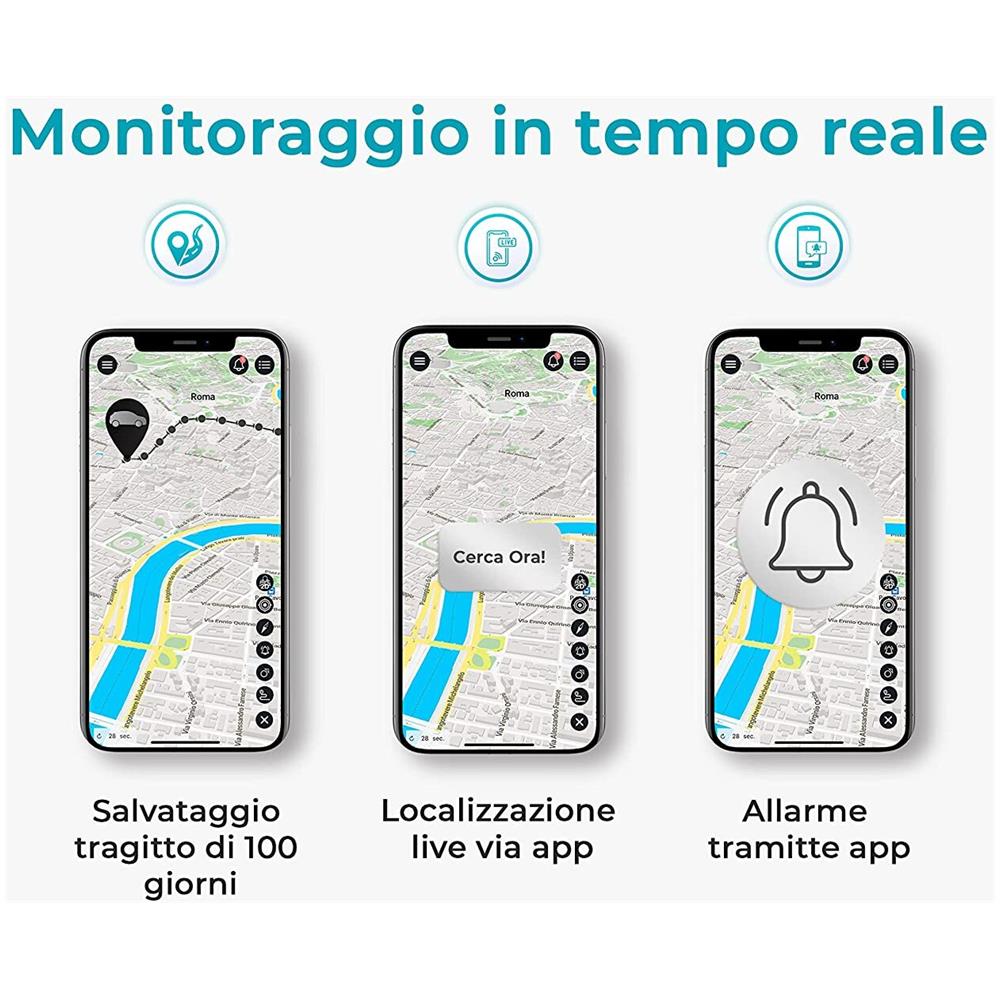 Salind Gps Tracker Auto, Veicoli E Camion Con Spina Obd2 - Dispositivo Di Localizzazione Auto Con Posizione - Protezione Antifurto Per Veicoli - Foto 2