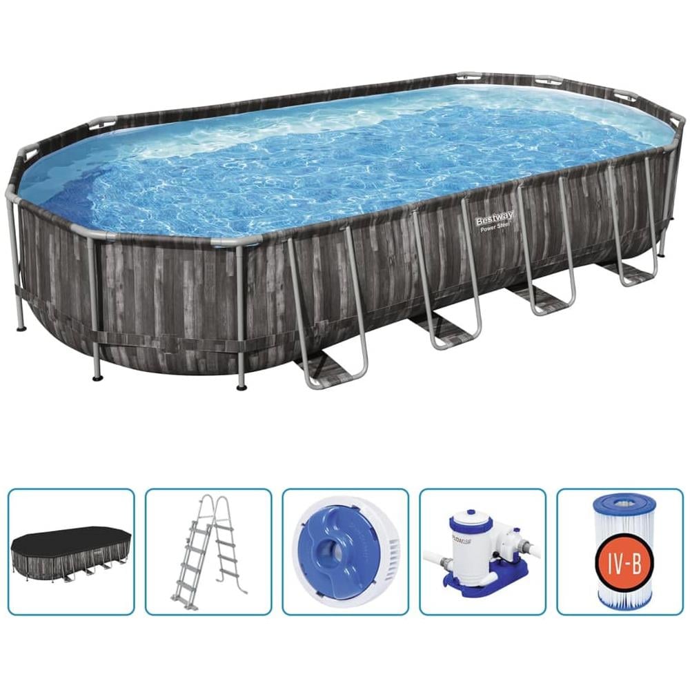Set Piscina Ovale 7,32x3,66x1,22 M - Foto 1