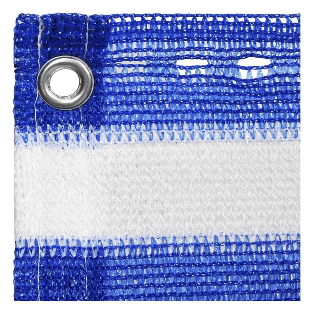 Paravento Da Balcone Blu E Bianco 75x500 Cm In Hdpe - Foto 2