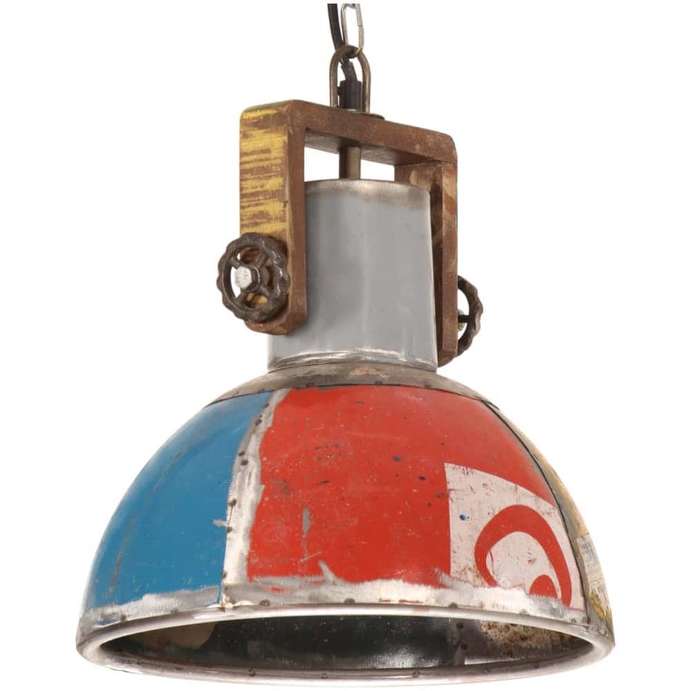 Lampada Sospesa Industriale 25 W Multicolore Rotonda 30 Cm E27 - Foto 1