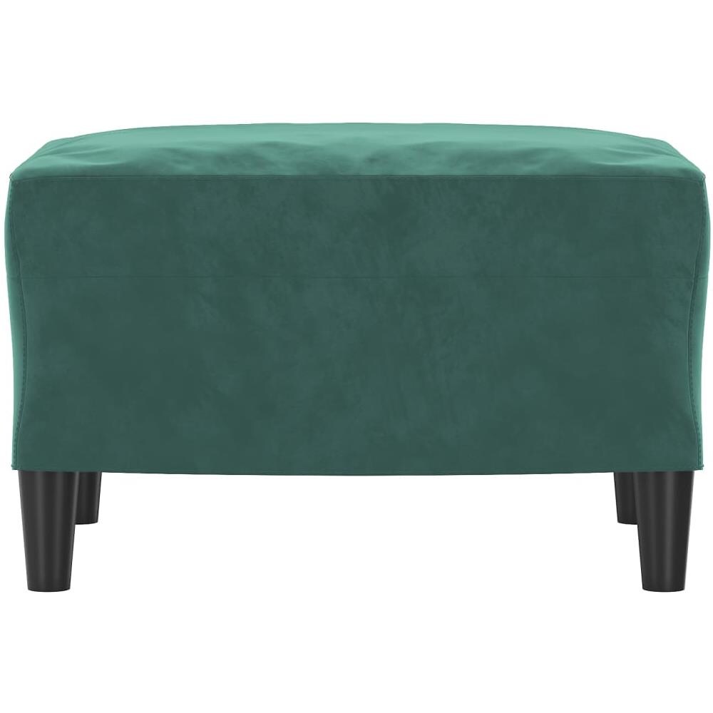 Poggiapiedi Verde Scuro 60x50x41 Cm In Velluto - Foto 10