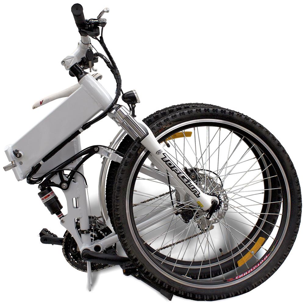 Raptor - Bianco - 250w / 12ah - Bicicletta Elettrica Da Montagna Pieghevole - Doppia Sospensione Pieghevole Ebike - Foto 2