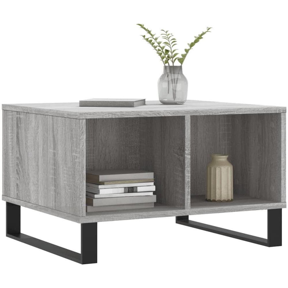Tavolino Da Salotto Grigio Sonoma 60x50x36,5 Cm In Multistrato - Foto 3