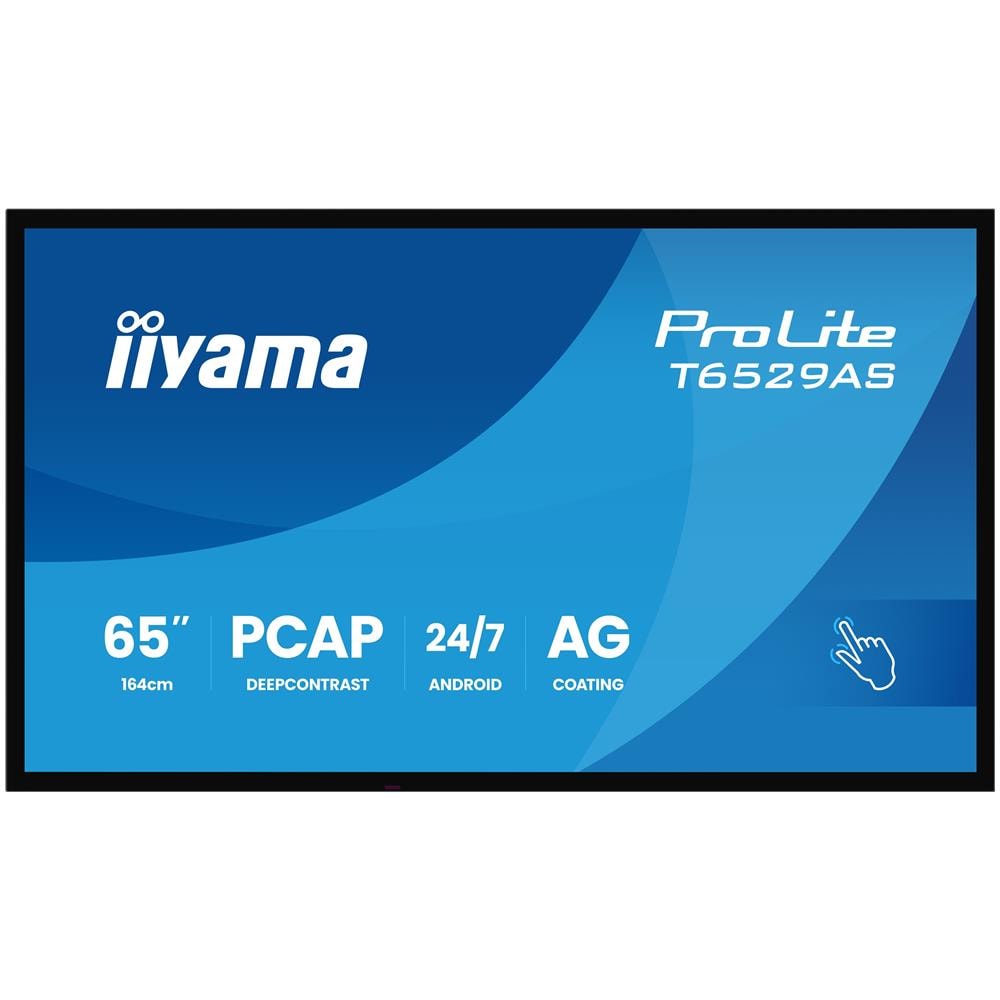 Pannello Piatto Interattivo 64,5" LED 4K Ultra HD T6529AS-B1AG Touch Screen Wi-Fi Android 24/7 - Foto 1