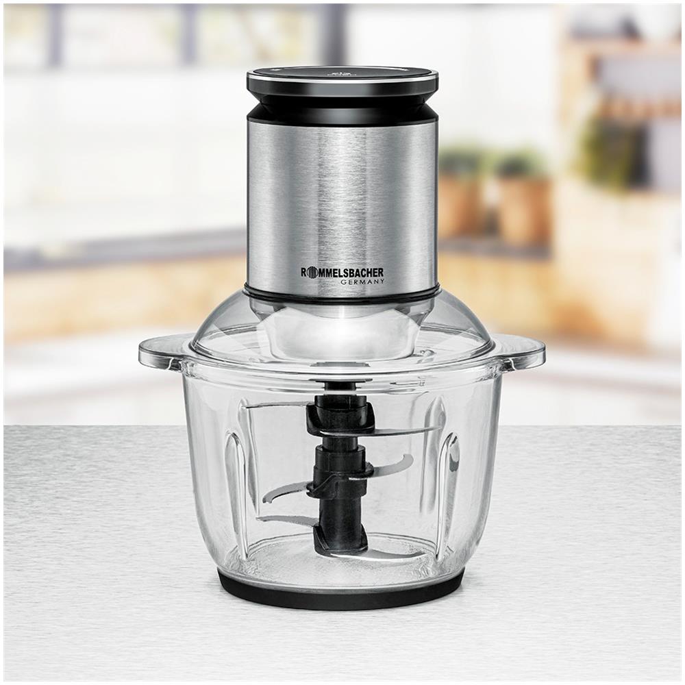 MZ 600 tritaverdure elettrico 2 L 600 W Nero, Acciaio inox - Foto 1