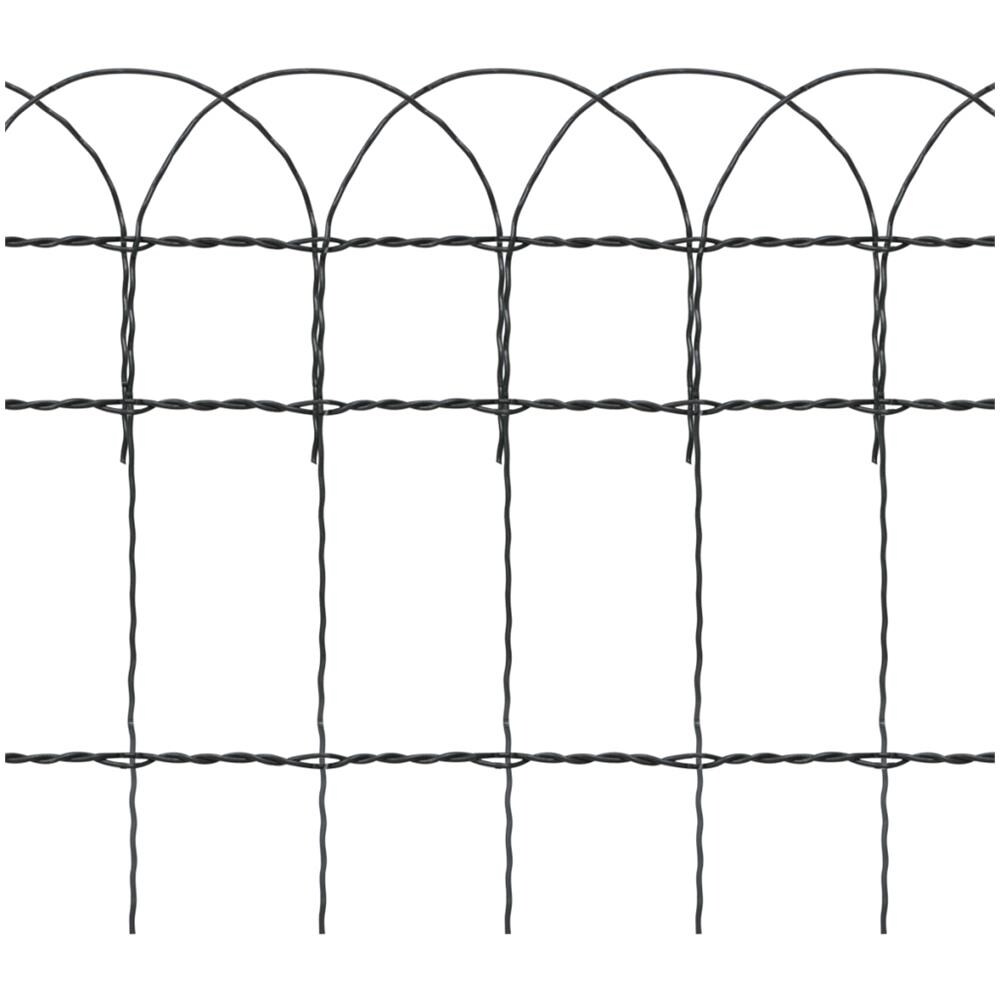 Recinzione per Giardino in Ferro Verniciato a Polvere 10x0,4 m - Foto 6
