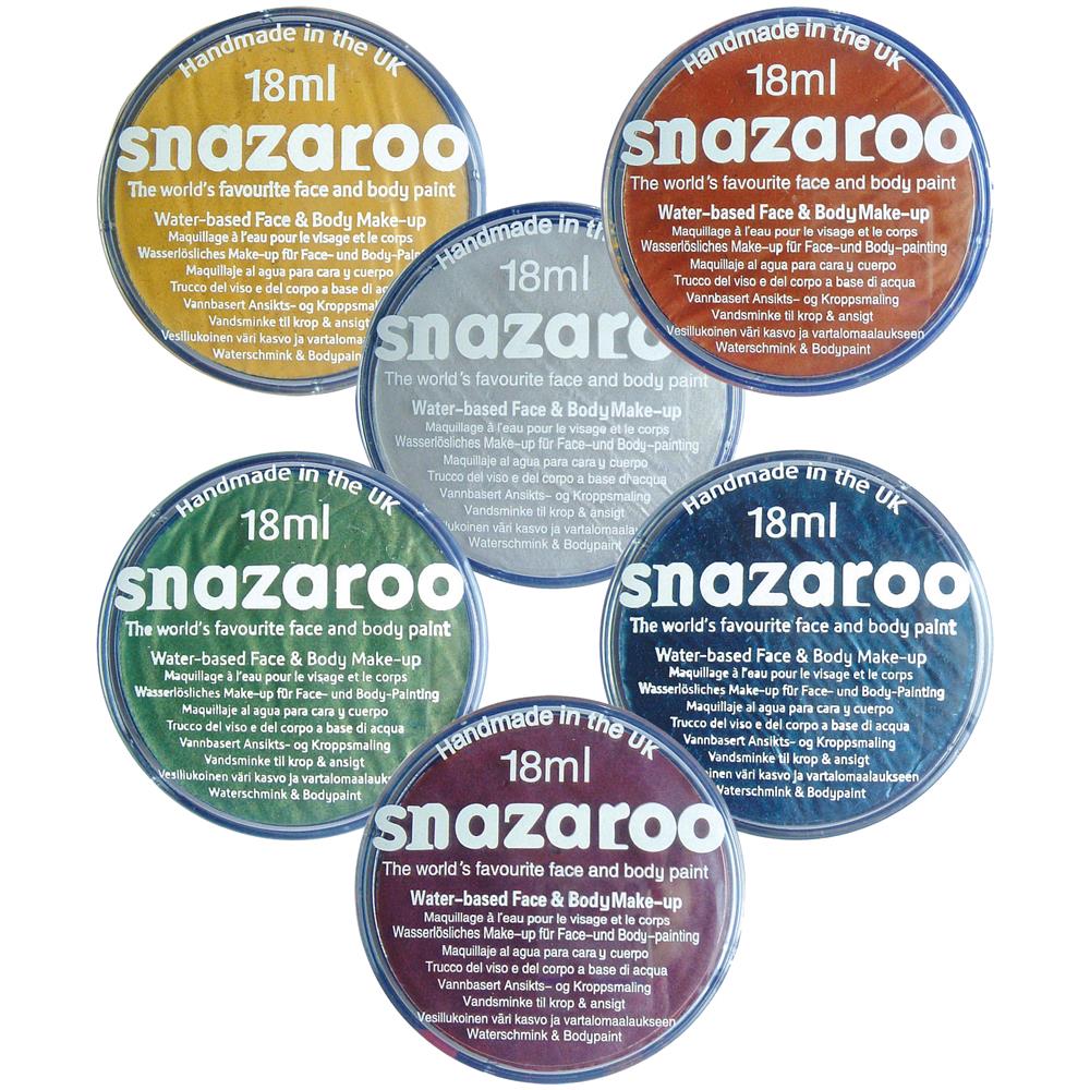 Confezione Di Trucco Metallizzato Snazaroo Vari Colori 18 Ml Viola Elettrico - Foto 1