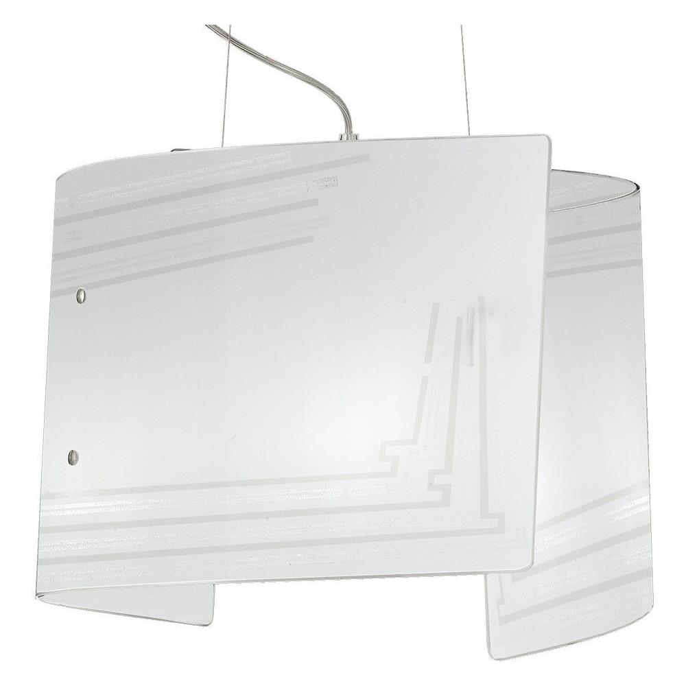 I-CONCEPT / S45 - Lampadario Sospensione Decoro Glitterato Vetro Interno Moderno E27 - Foto 1