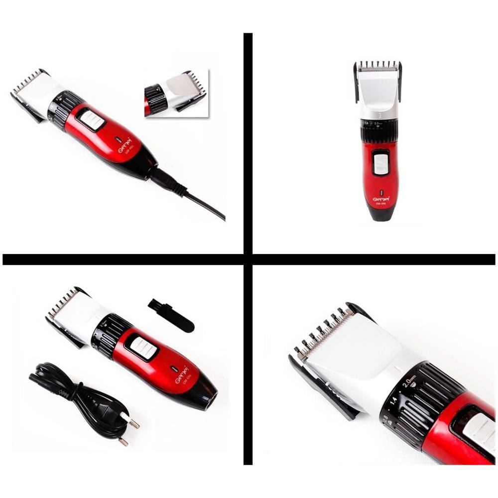 Taglia Capelli Ricaricabile Rasoio Barba Senza Fili Lama Acciaio Inox Gm-696 - Foto 2