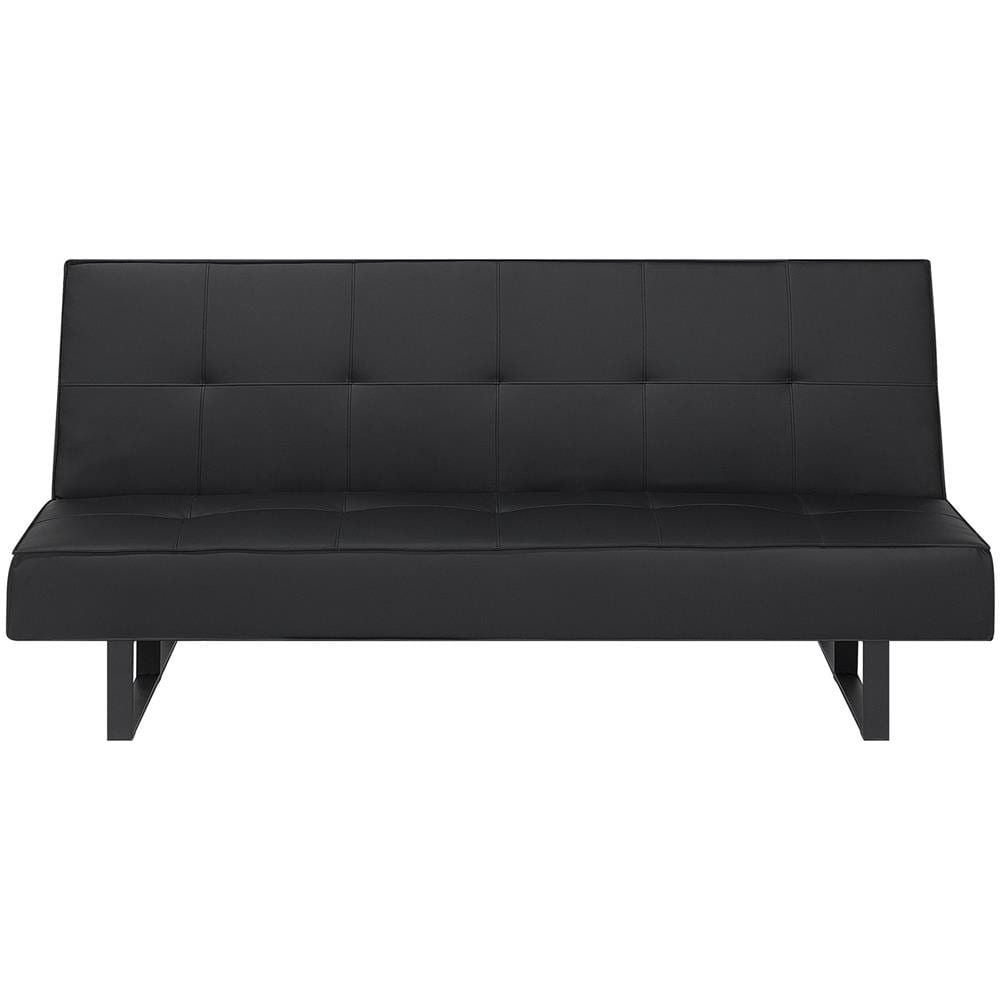 Divano Letto In Pelle Sintetica Nera Derby Piccolo - Foto 1