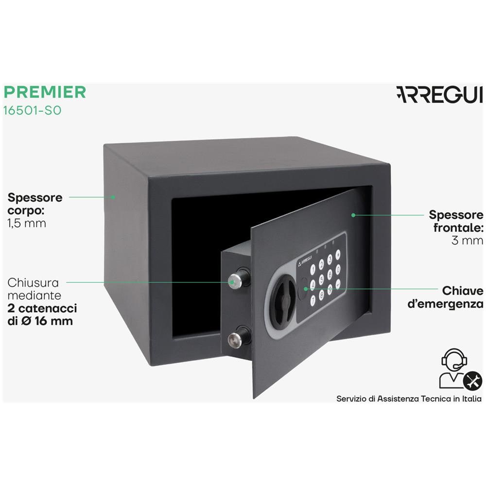 Combinazione Elettronica Di Sicurezza Da Tavolo Premier - 16501-s0 - 170x230x170mm - Foto 10
