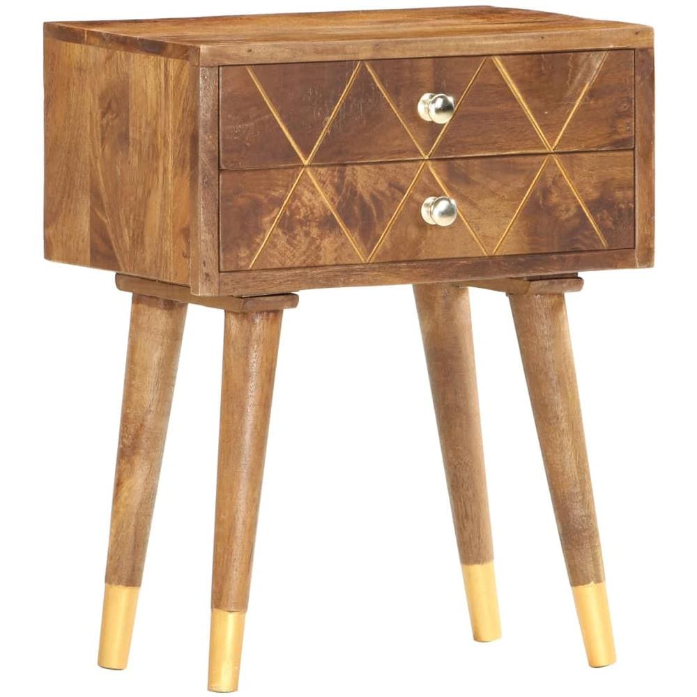 Comodino 40x30x58 Cm In Legno Massello Di Mango - Foto 1
