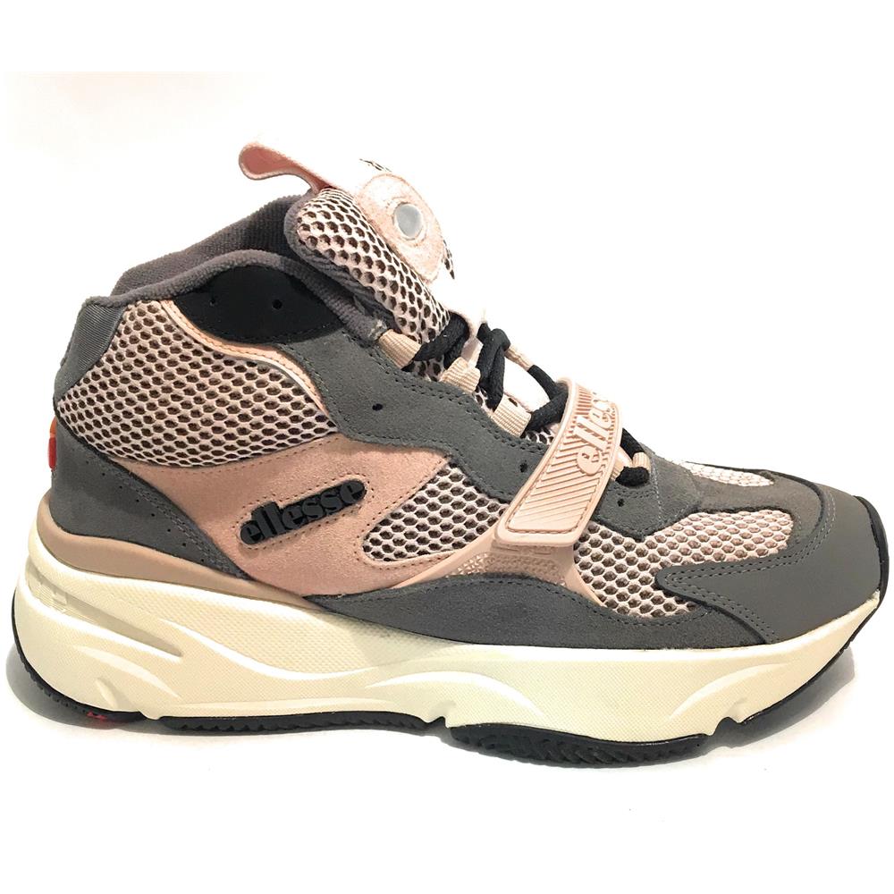 Scarpe Donna Sneaker Aurano Mid Text Am Suede / Tessuto Dark Grey / Dark Pink / Black D20ls02 - Foto 1