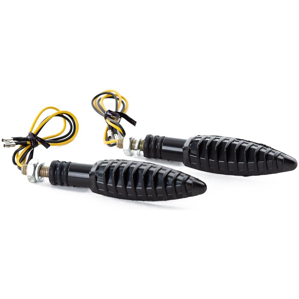 Design Unico Indicatori Segnalatori Frecce Direzione Moto 12v Nero - Foto 2