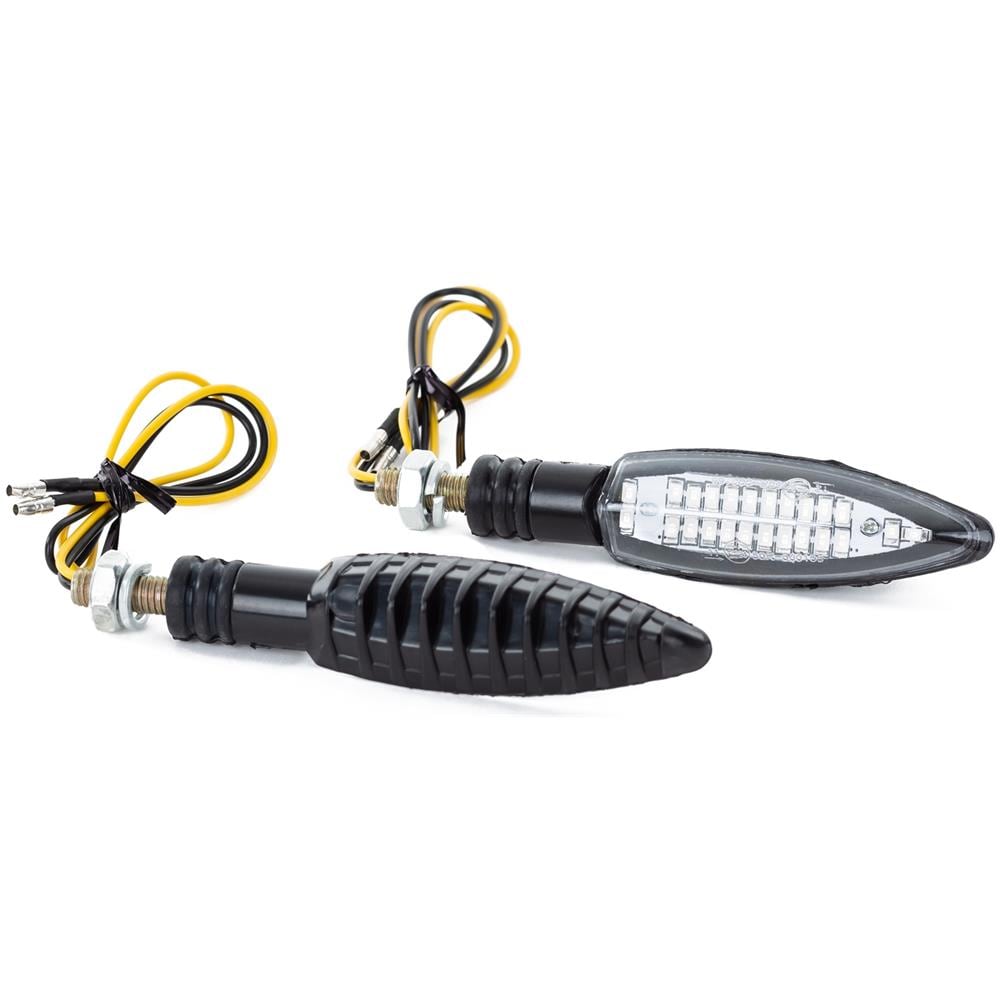 Design Unico Indicatori Segnalatori Frecce Direzione Moto 12v Nero - Foto 3